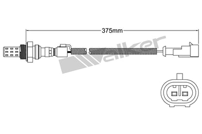 OTHERMOTIVE Walker Products 932-12003 Oxygen Sensor 2-W Direct Fit 932-12003