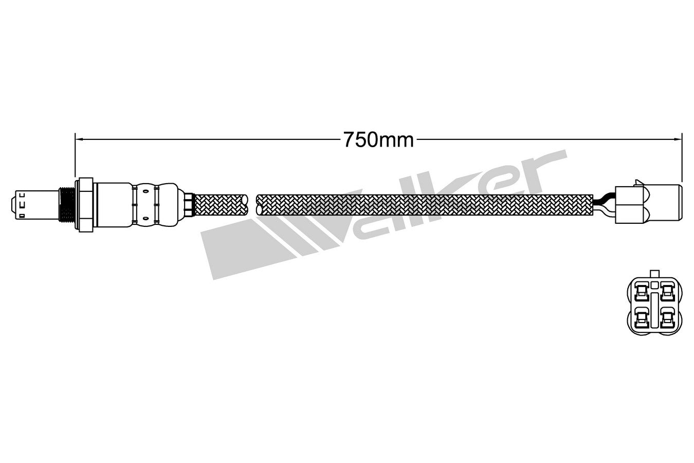 OTHERMOTIVE Walker Products 932-14004 Oxygen Sensor 4-W Direct Fit 932-14004