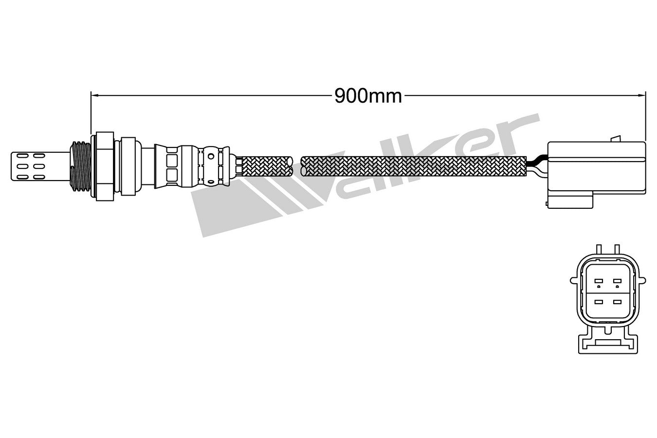 OTHERMOTIVE Walker Products 932-14019 Oxygen Sensor 4-W Direct Fit 932-14019