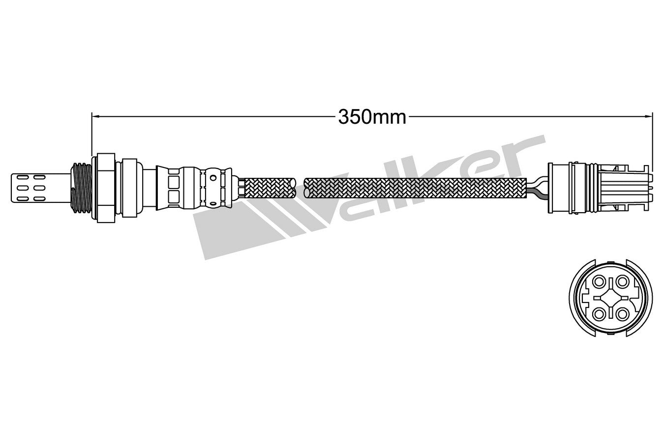 OTHERMOTIVE Walker Products 932-14021 Oxygen Sensor 4-W Direct Fit 932-14021