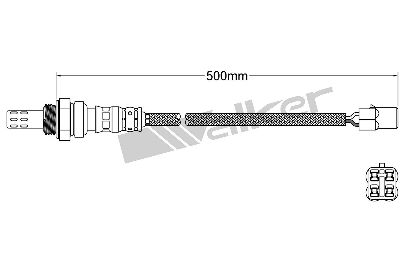 OTHERMOTIVE Walker Products 932-14044 Oxygen Sensor 4-W Direct Fit 932-14044