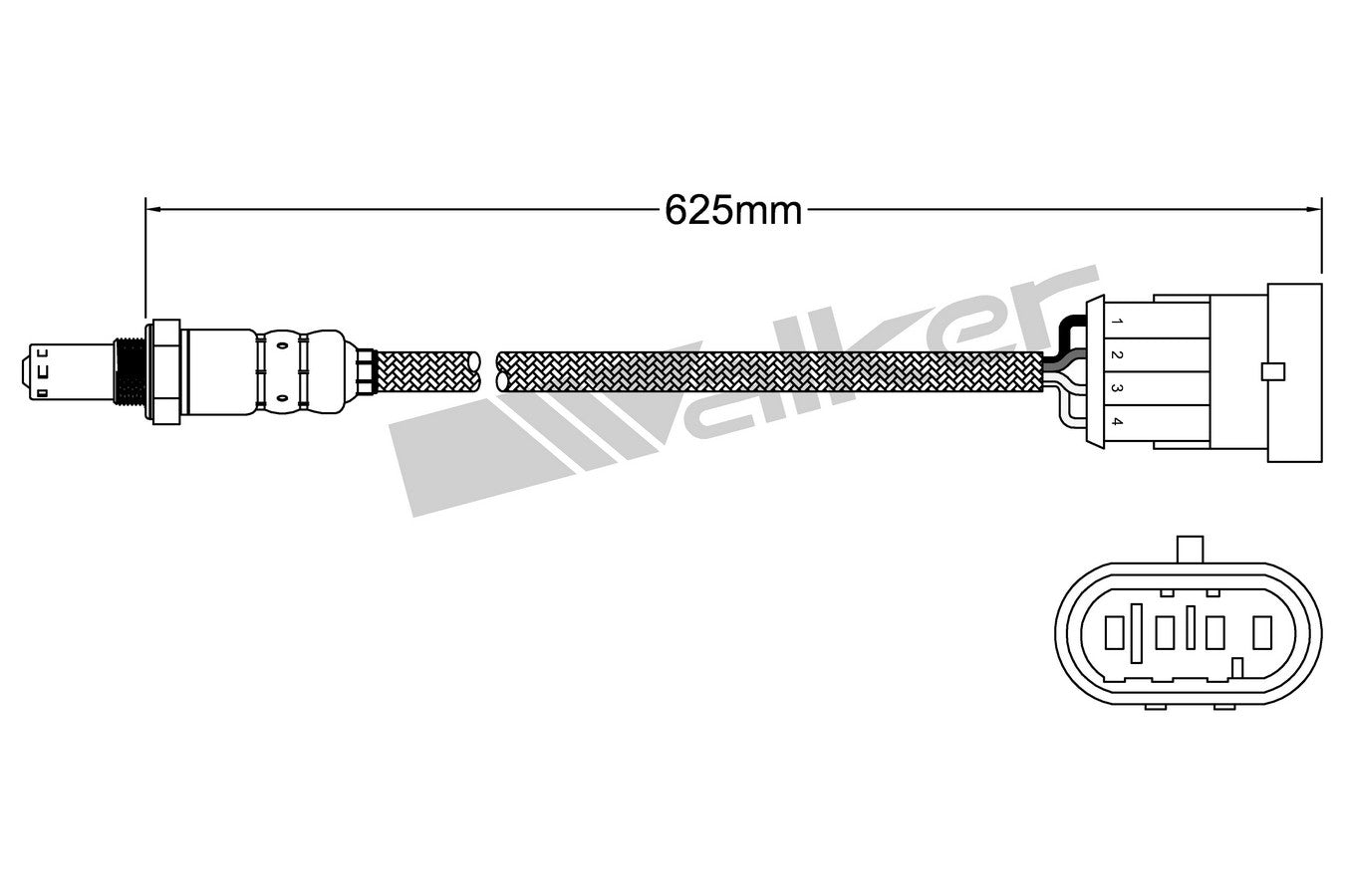 OTHERMOTIVE Walker Products 932-14055 Oxygen Sensor 4-W Direct Fit 932-14055