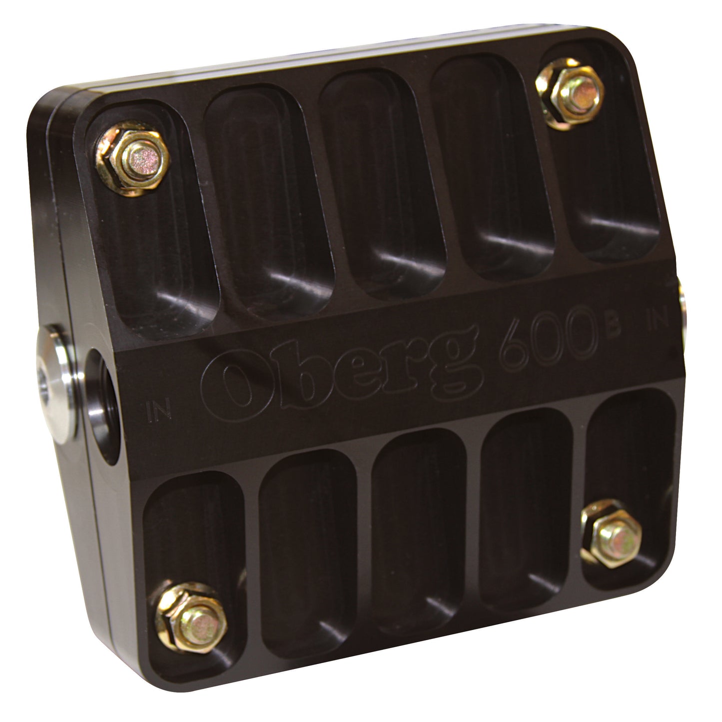 Oberg Filters 6in Billet Filter w/60 Micron Screen - Black OBE6060-BLK