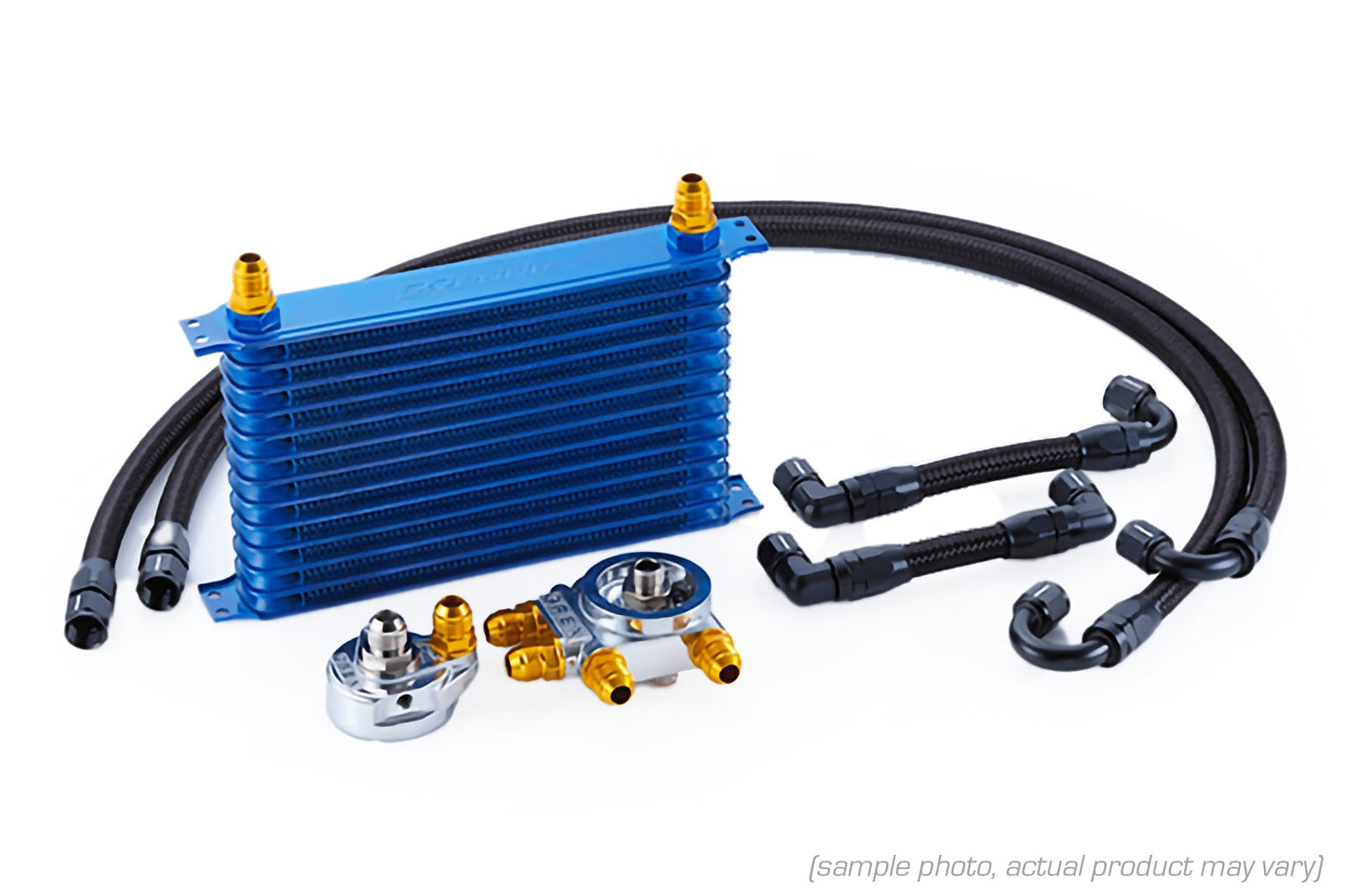 GReddy OIL COOLER KIT W/ FILTER RELOCATION JZX90 13-ROW - () 12014408