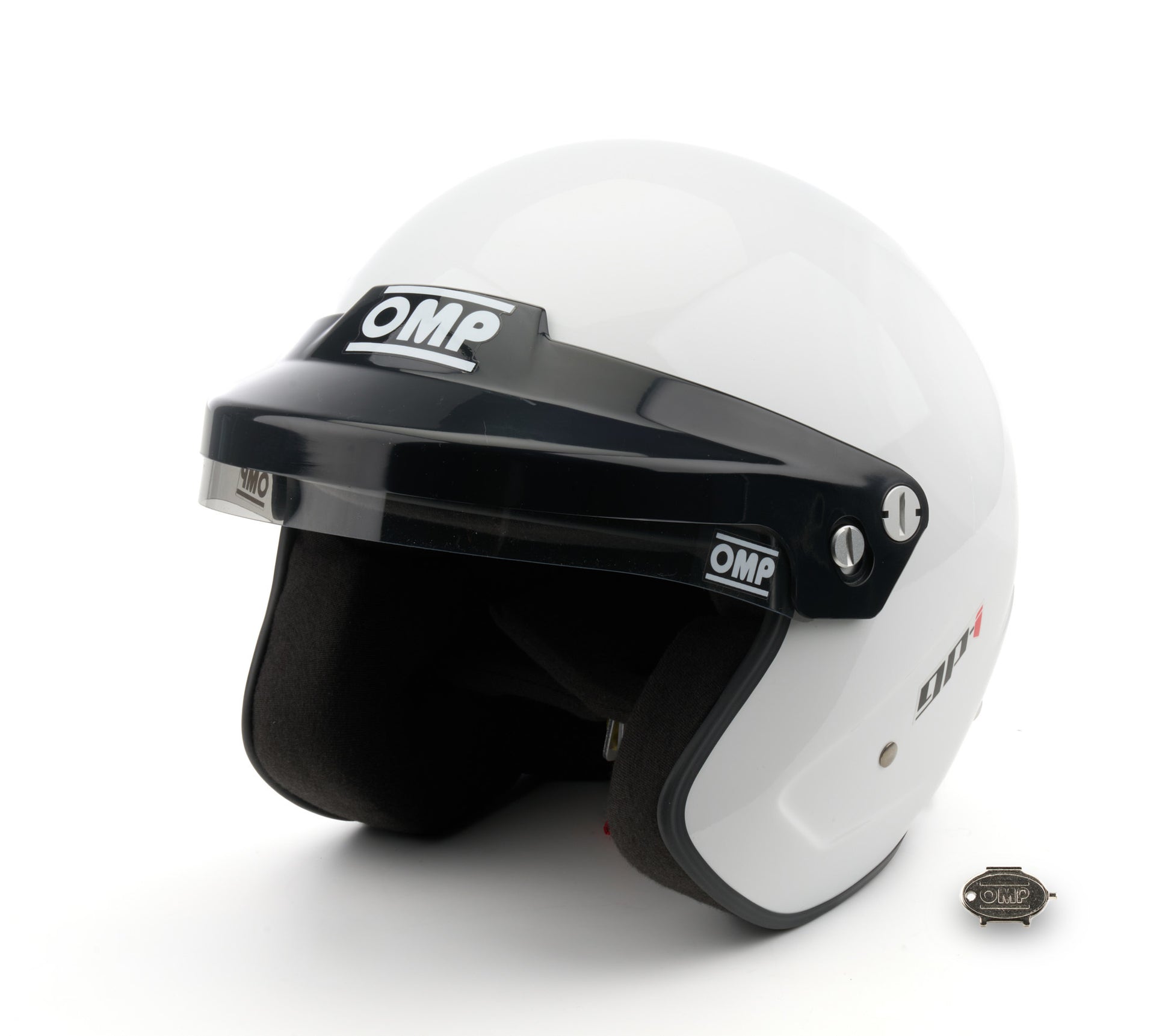 OMP RACING, INC. GP-I Helmet White 58-59 Medium SA2025 Safety Equipment Helmets and Accessories main image
