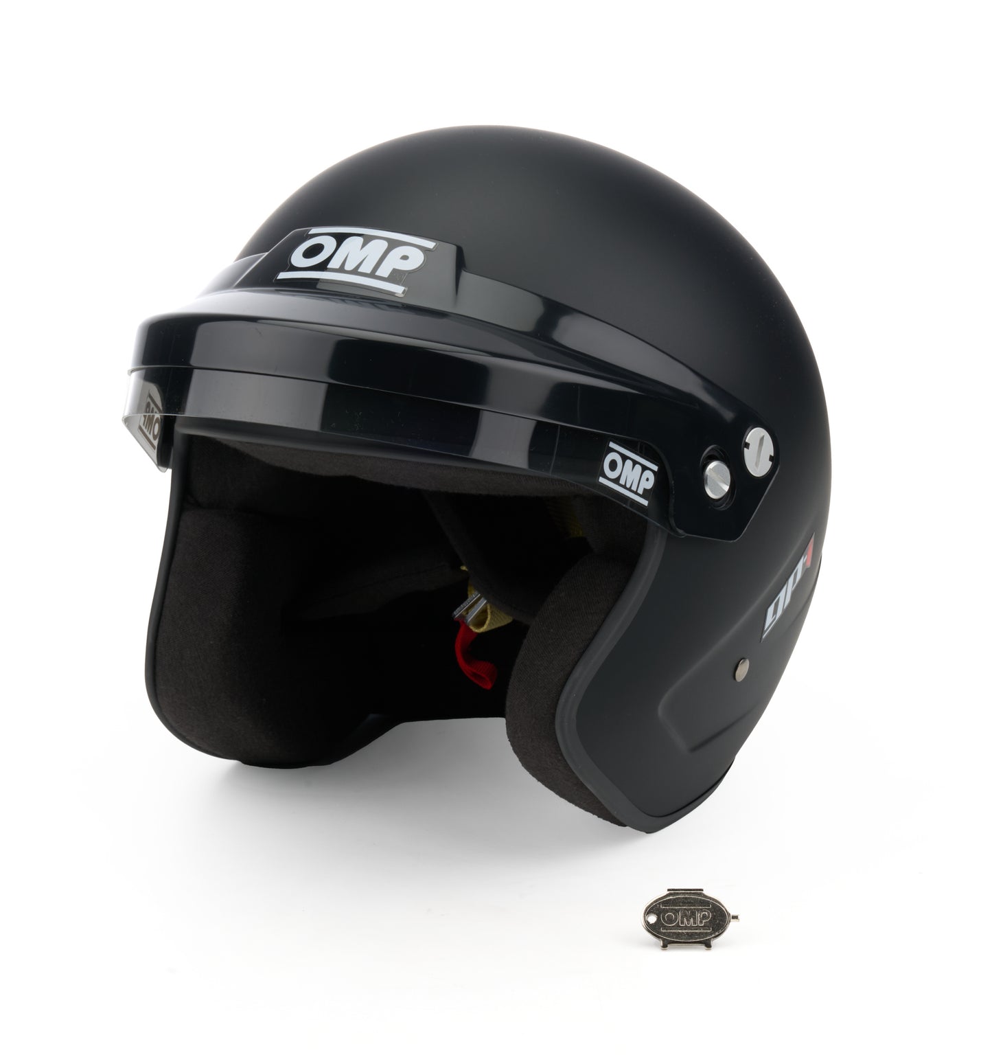 OMP RACING, INC. GP-I  Helmet Matte BLK 58-59 Medium SA2025 Safety Equipment Helmets and Accessories main image