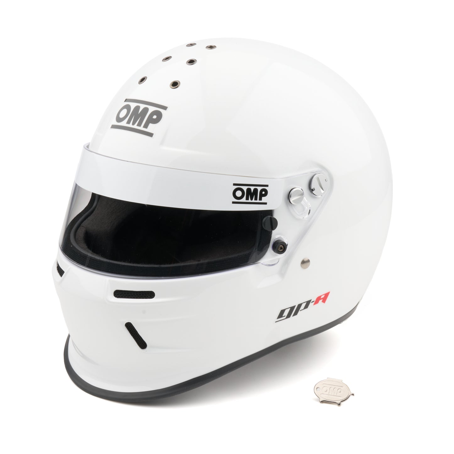 OMP RACING, INC. GP-A White X-Large 61 + SA2025 Helmet Safety Equipment Helmets and Accessories main image