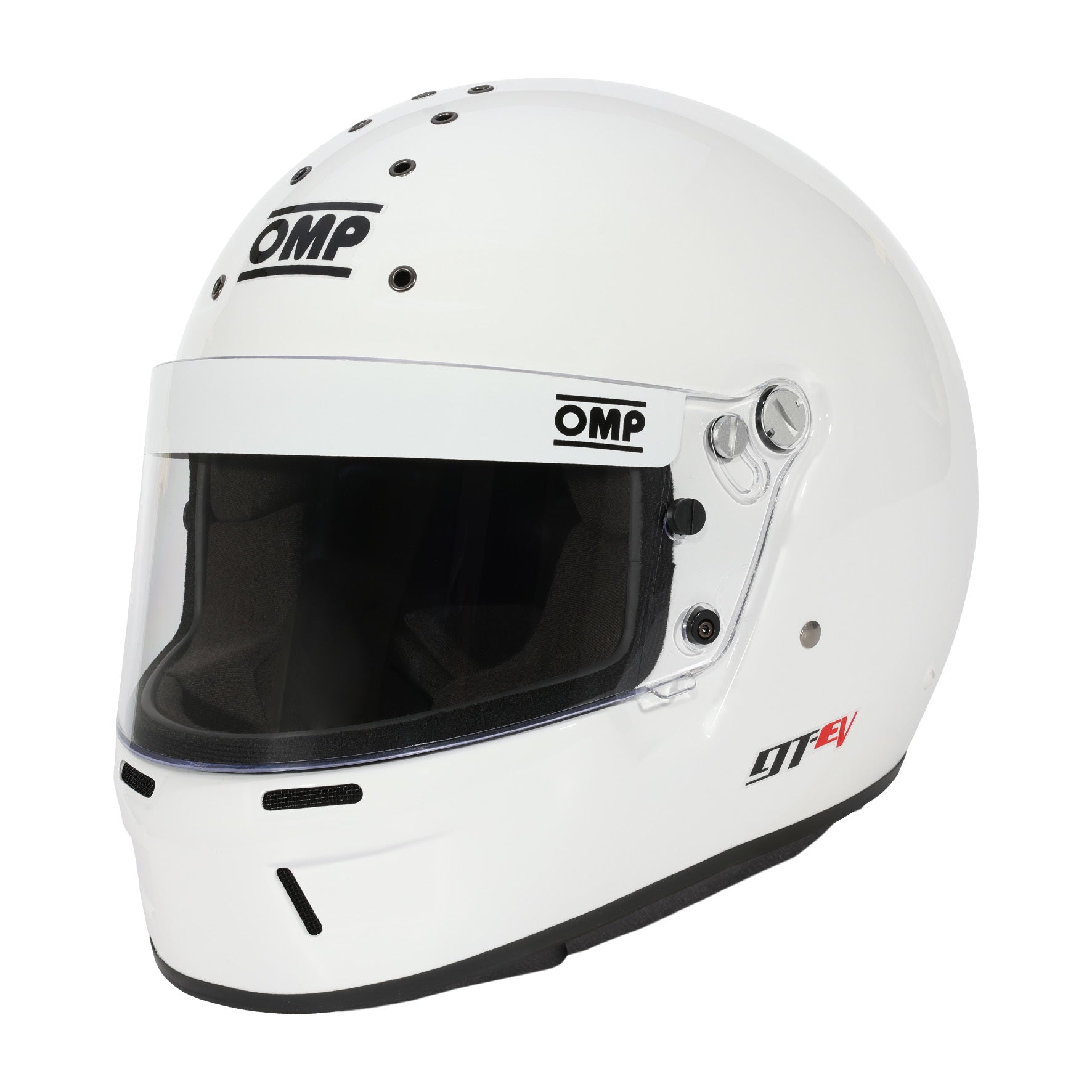 OMP RACING, INC. GT-EV White Large Helmet SA2025 Safety Equipment Helmets and Accessories main image