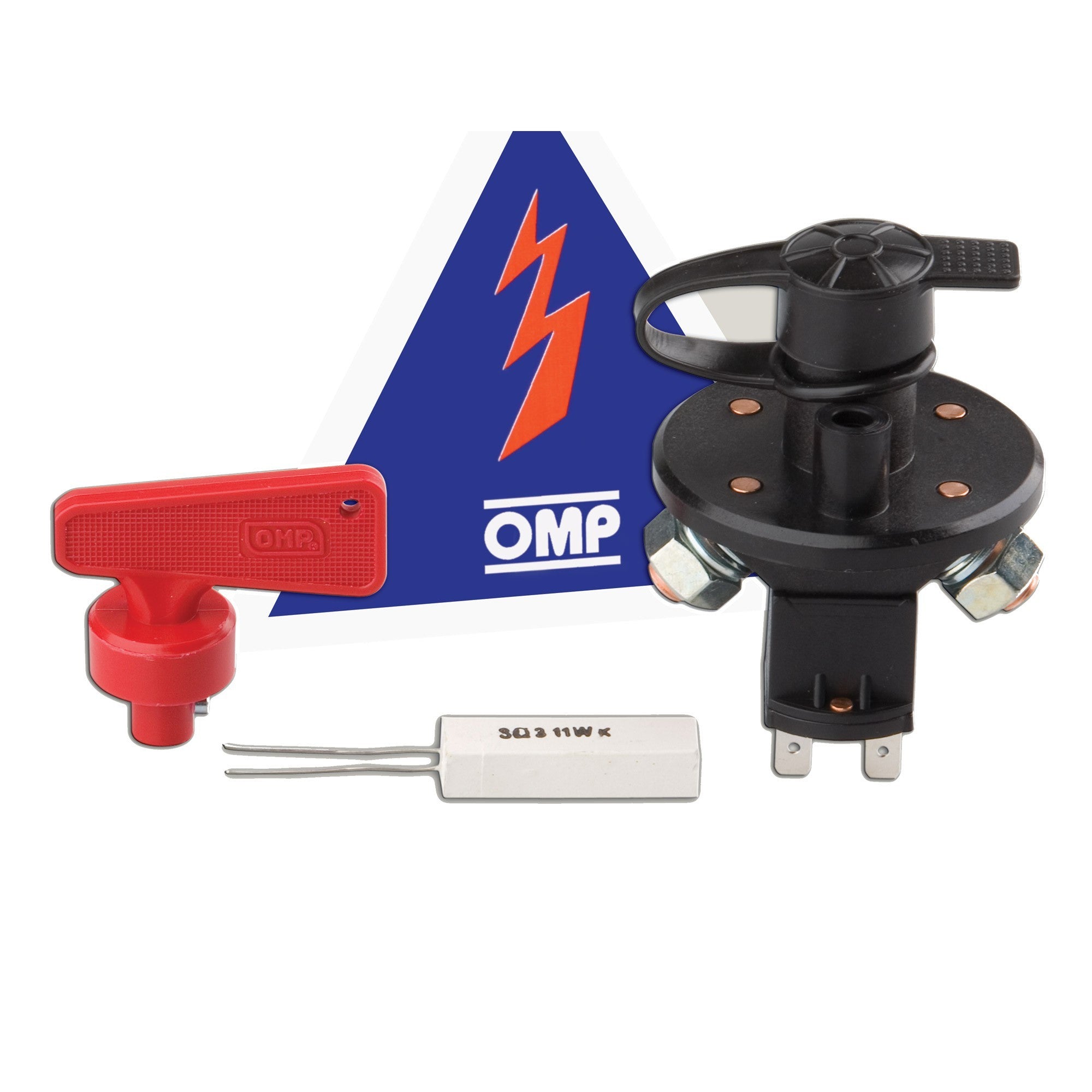 OMP Master Disconnect Switch 6 pole w/ Removable Key Charging Systems Battery Disconnect Switches main image