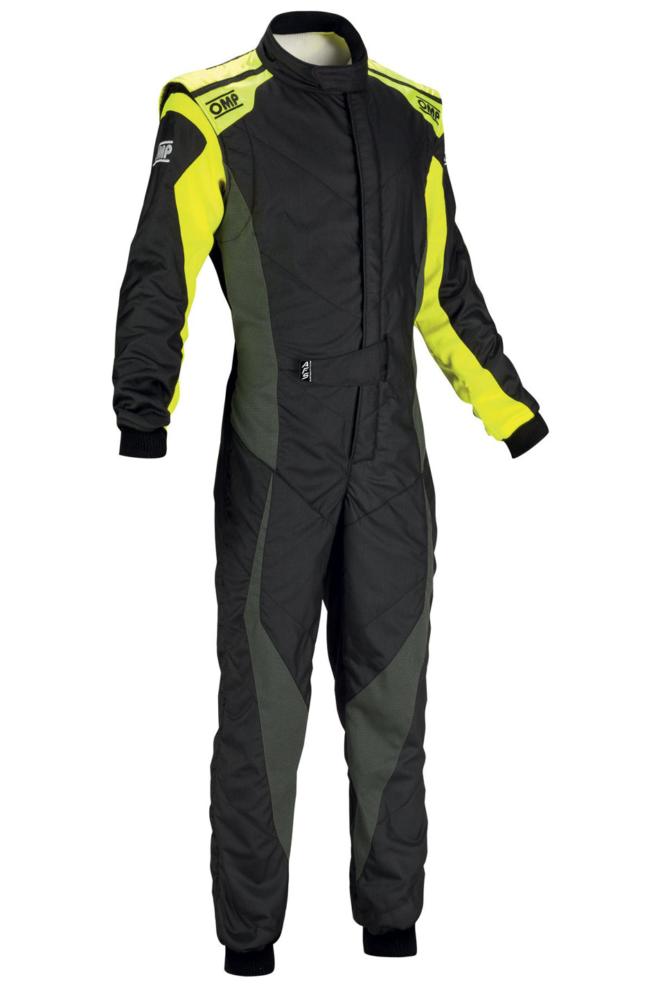 OMP Tecnica Evo Suit MY2018 BLACK/YELLOW SZ 54 Safety Clothing Driving Suits main image