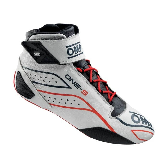 OMP RACING, INC. ONE-S SHOES FIA 8856-201 8/SFI WHITE SZ. 41 Safety Equipment Safety Clothing main image
