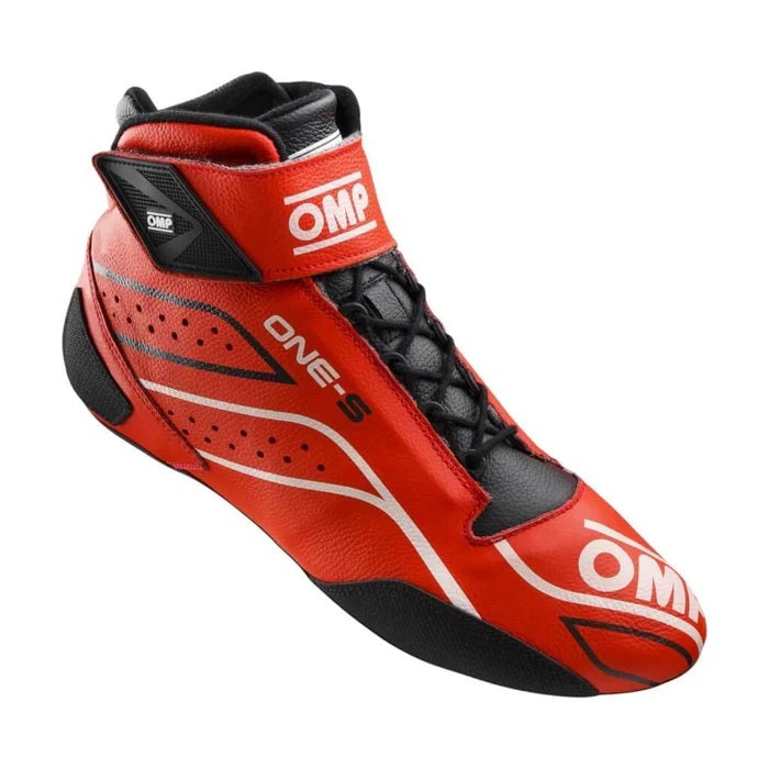 OMP RACING, INC. ONE-S SHOES FIA 8856-201 8/SFI RED SZ. 43 Safety Equipment Safety Clothing main image