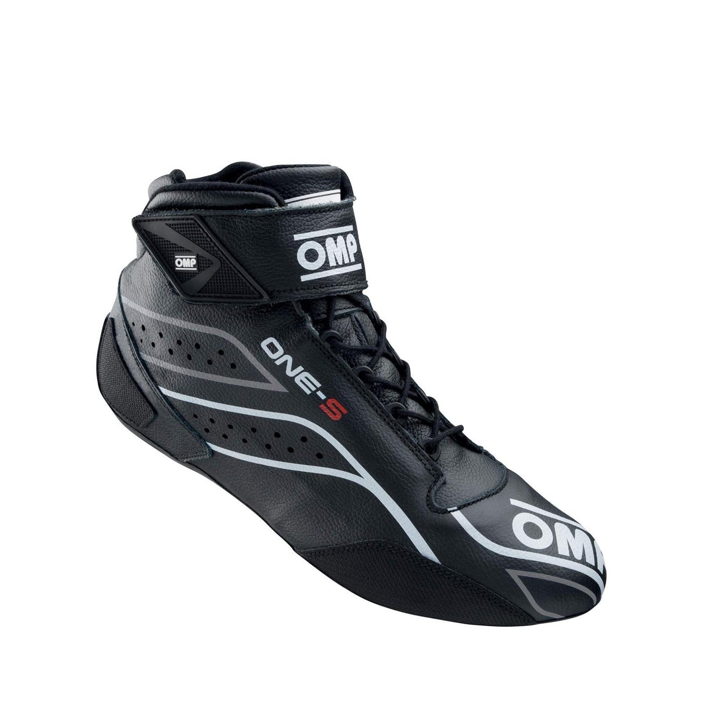 OMP RACING, INC. ONE-S SHOES FIA 8856-201 8/SFI BLACK SZ. 41 Safety Equipment Safety Clothing main image
