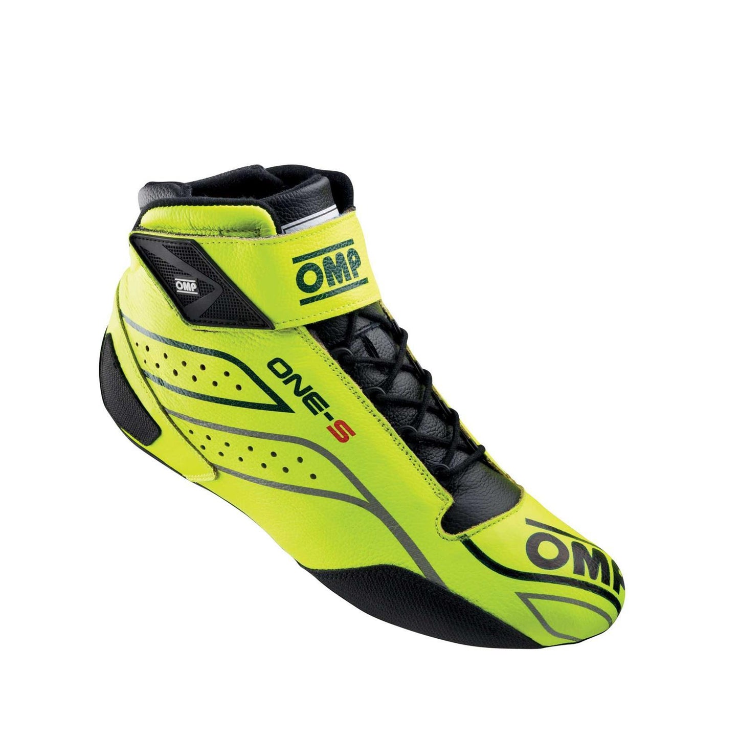 OMP RACING, INC. ONE-S SHOES FIA 8856-201 8/SFI FLUO YELLOW SZ. 46 Safety Equipment Safety Clothing main image