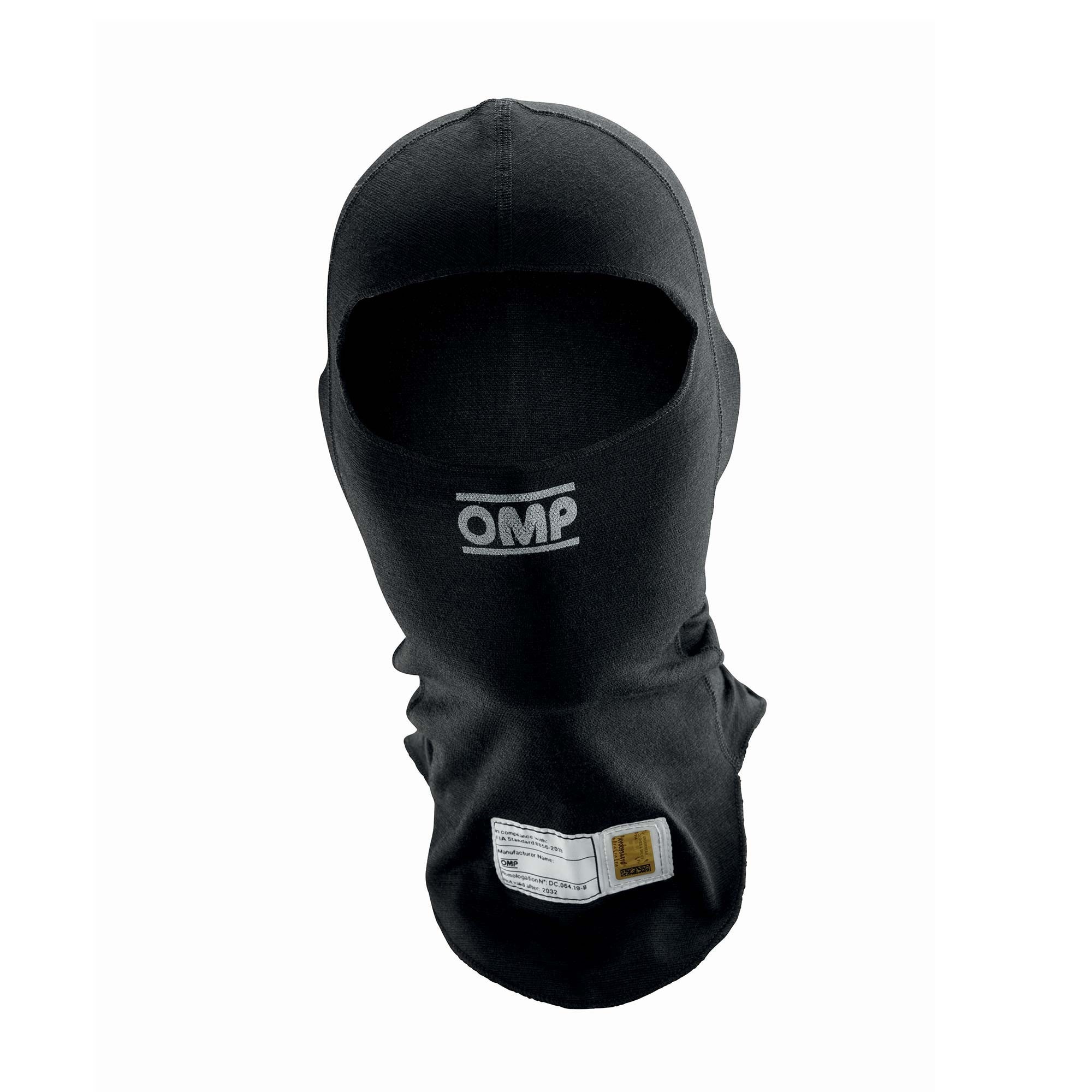 OMP Tecnica EVO Balaclava FIA8856 Black Size SM Safety Clothing Head Socks main image