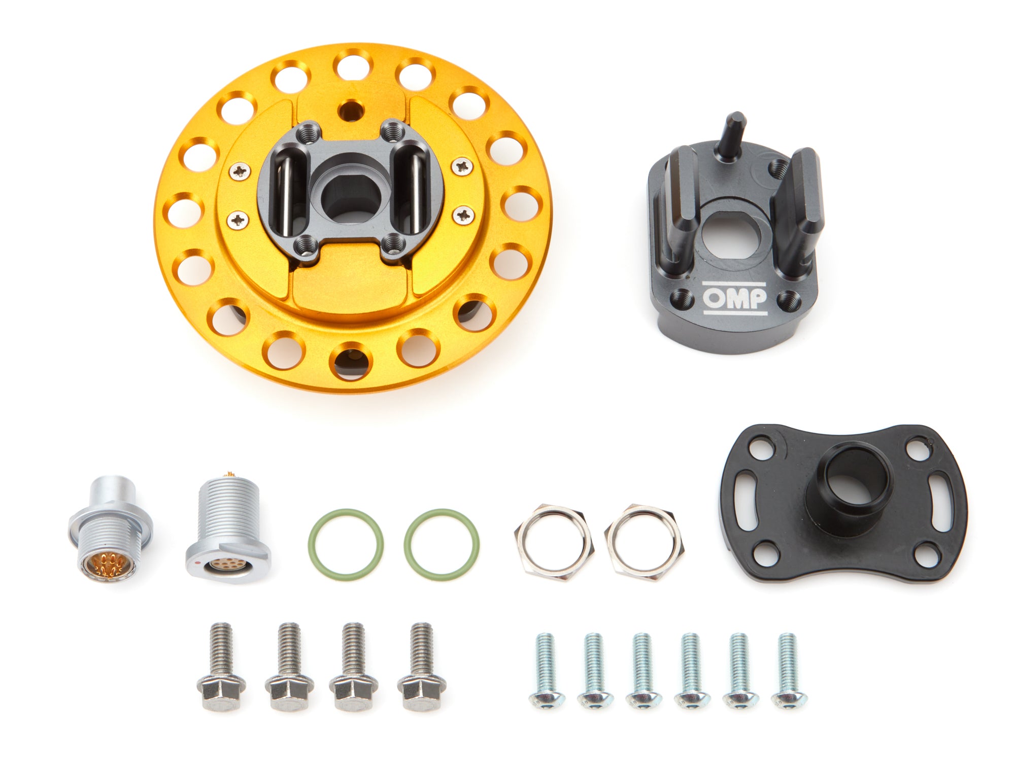 OMP Quick Release Hub Welded With 11 Pole Connection Steering Wheels and Components Steering Wheel Quick Disconnects main image