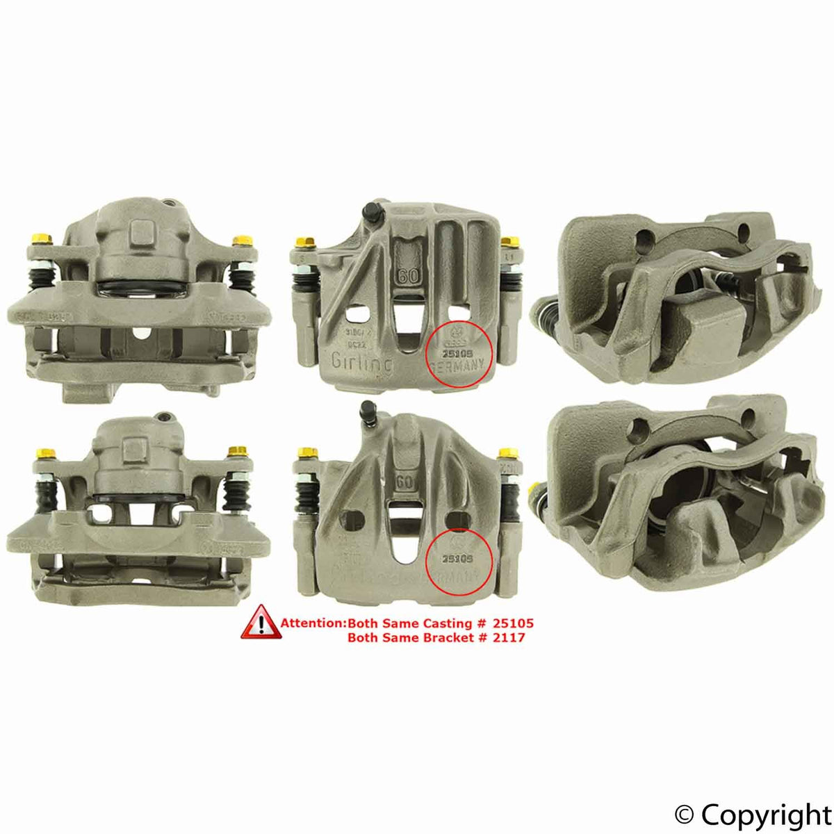 OP Parts Disc Brake Caliper