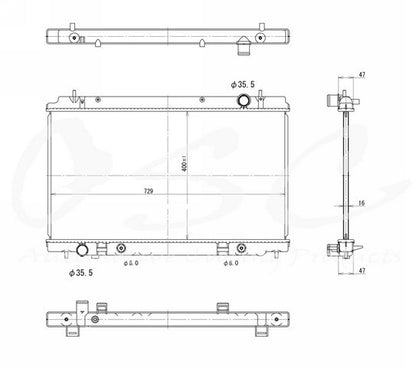 OSC Radiator 13038