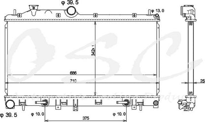 OSC Radiator 13095