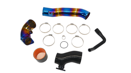 PrivateLabelMfg Turbo Inlet Pipe Kit Stainless Burnt Blue - 23+ Integra 22+Civic