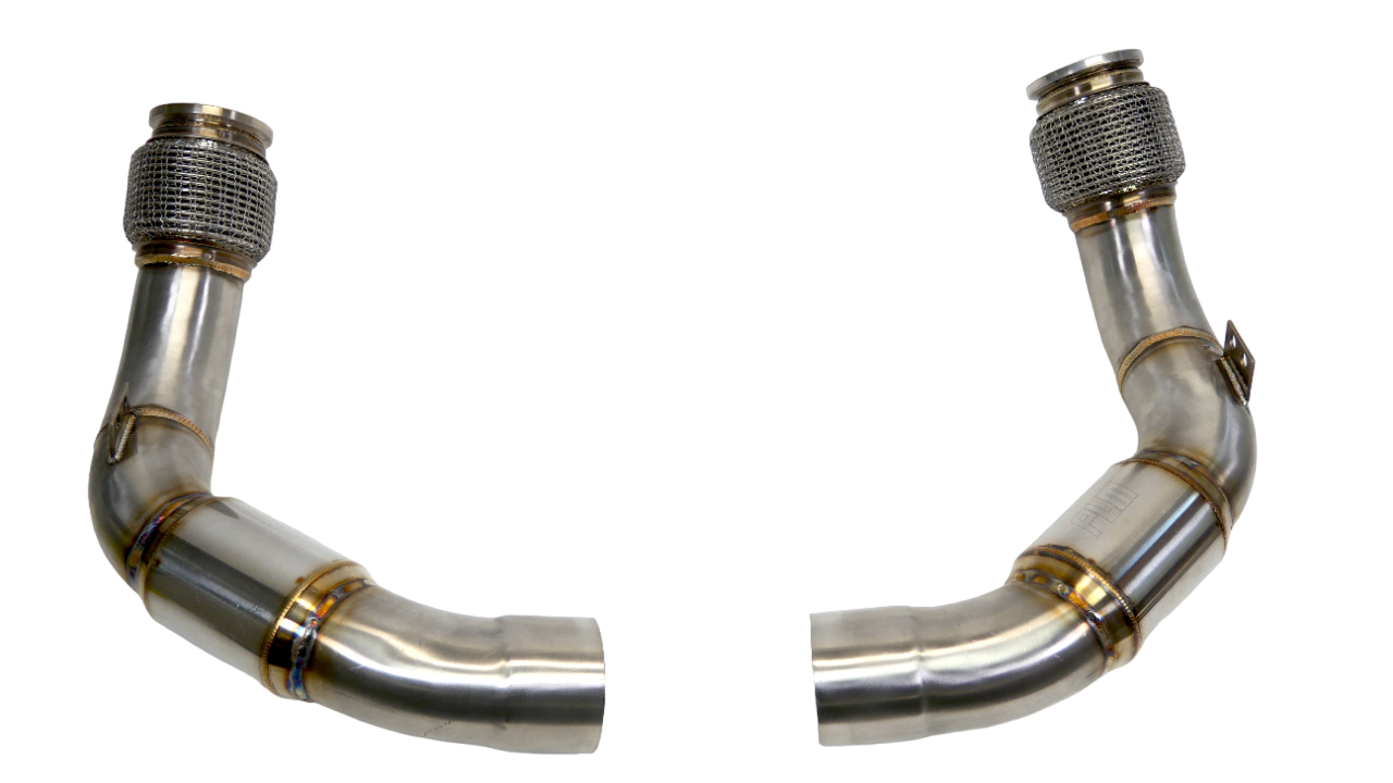 PrivateLabelMfg BMW M5 M8 S63R Catted Downpipes F90 2018+