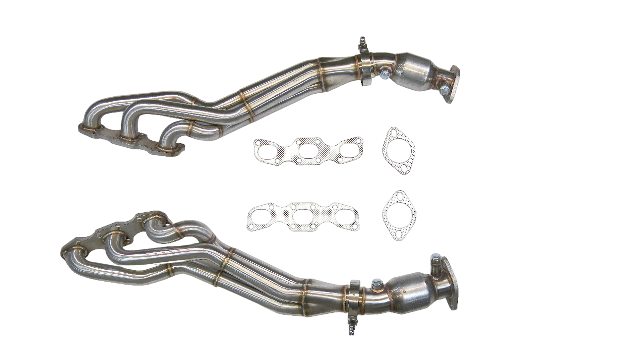 PrivateLabelMfg Long Tube Headers Catted - Nissan VQ35DE HR 350Z G35 370Z