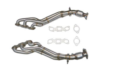 PrivateLabelMfg Long Tube Headers Catted - Nissan VQ35DE HR 350Z G35 370Z