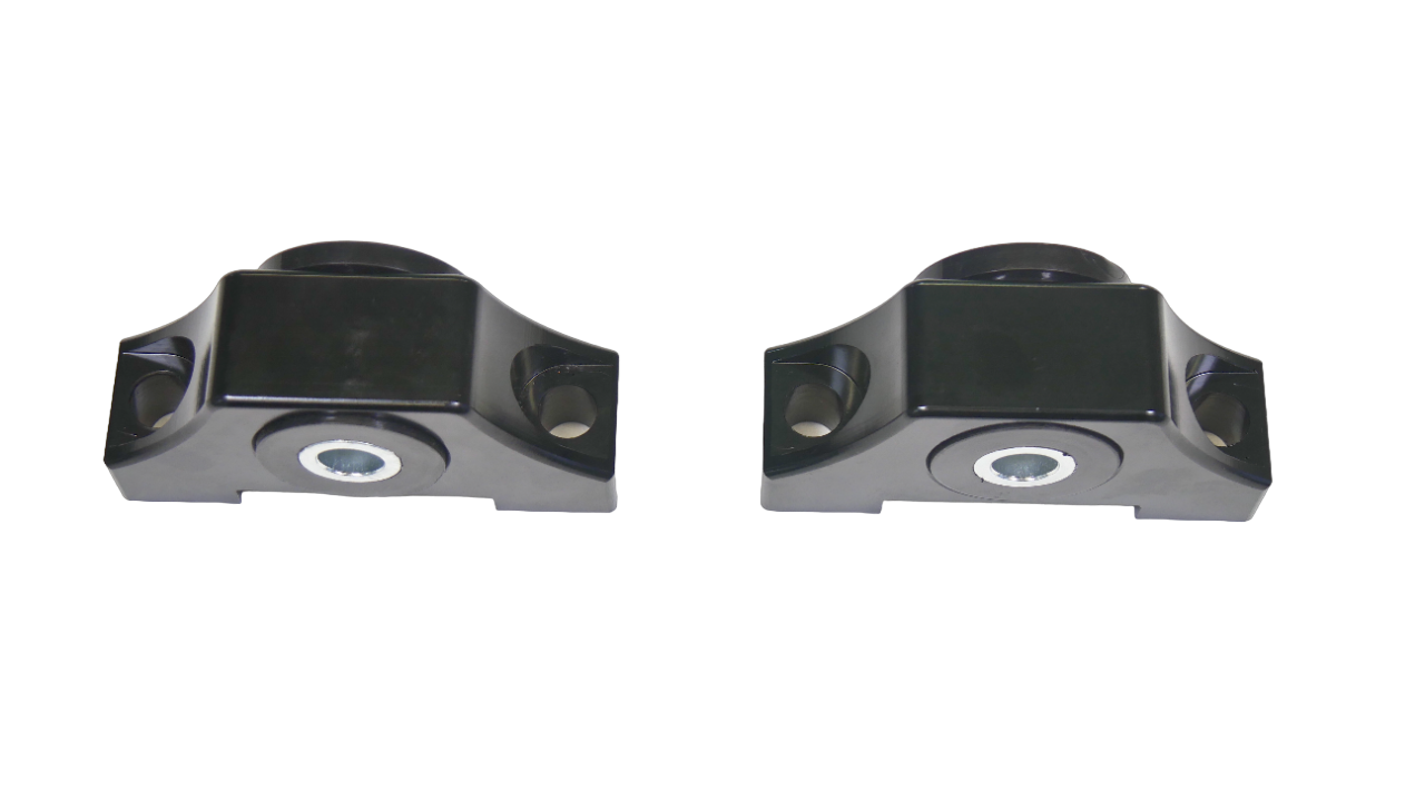 Precision Works Billet Engine Torque Mounts Black Edition - Honda B-Series B18 B20 B16 *Discontinued