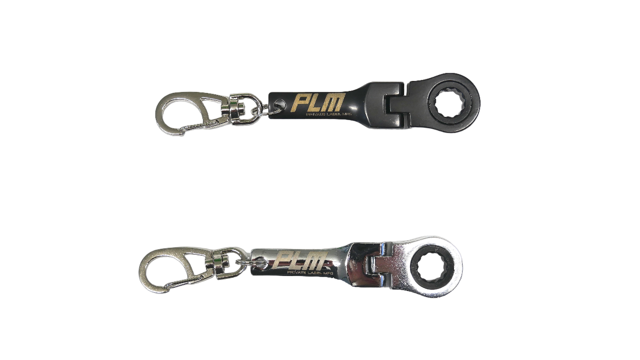 PrivateLabelMfg Keychain 10mm Ratchet Wrench