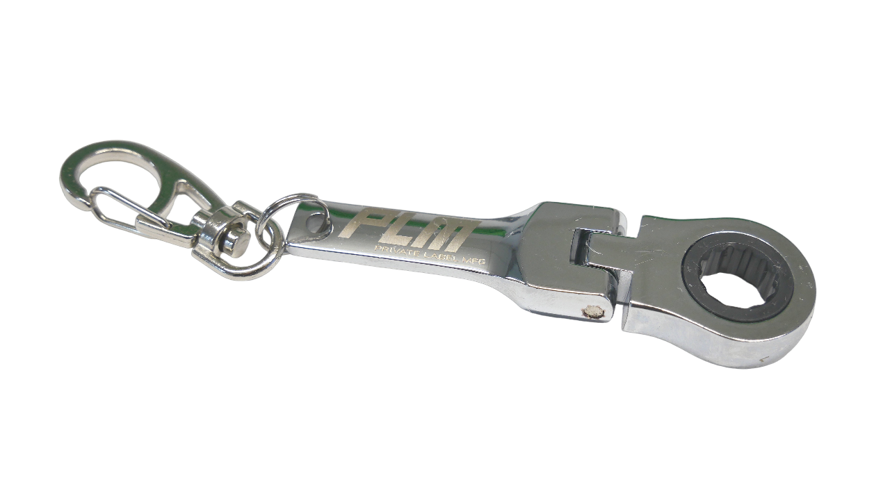 PrivateLabelMfg Keychain 10mm Ratchet Wrench