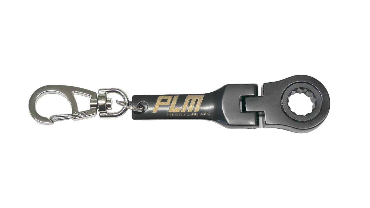 PrivateLabelMfg Keychain 10mm Ratchet Wrench