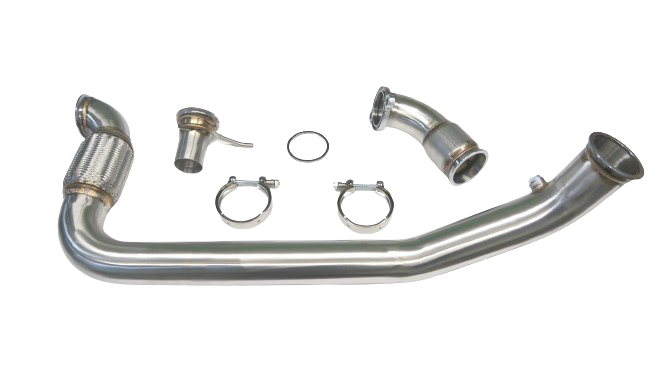 PrivateLabelMfg Power Driven Catted Downpipe - Ford Mustang Ecoboost 2015+