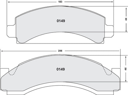 Performance Friction Disc Brake Pad Set 0149.20