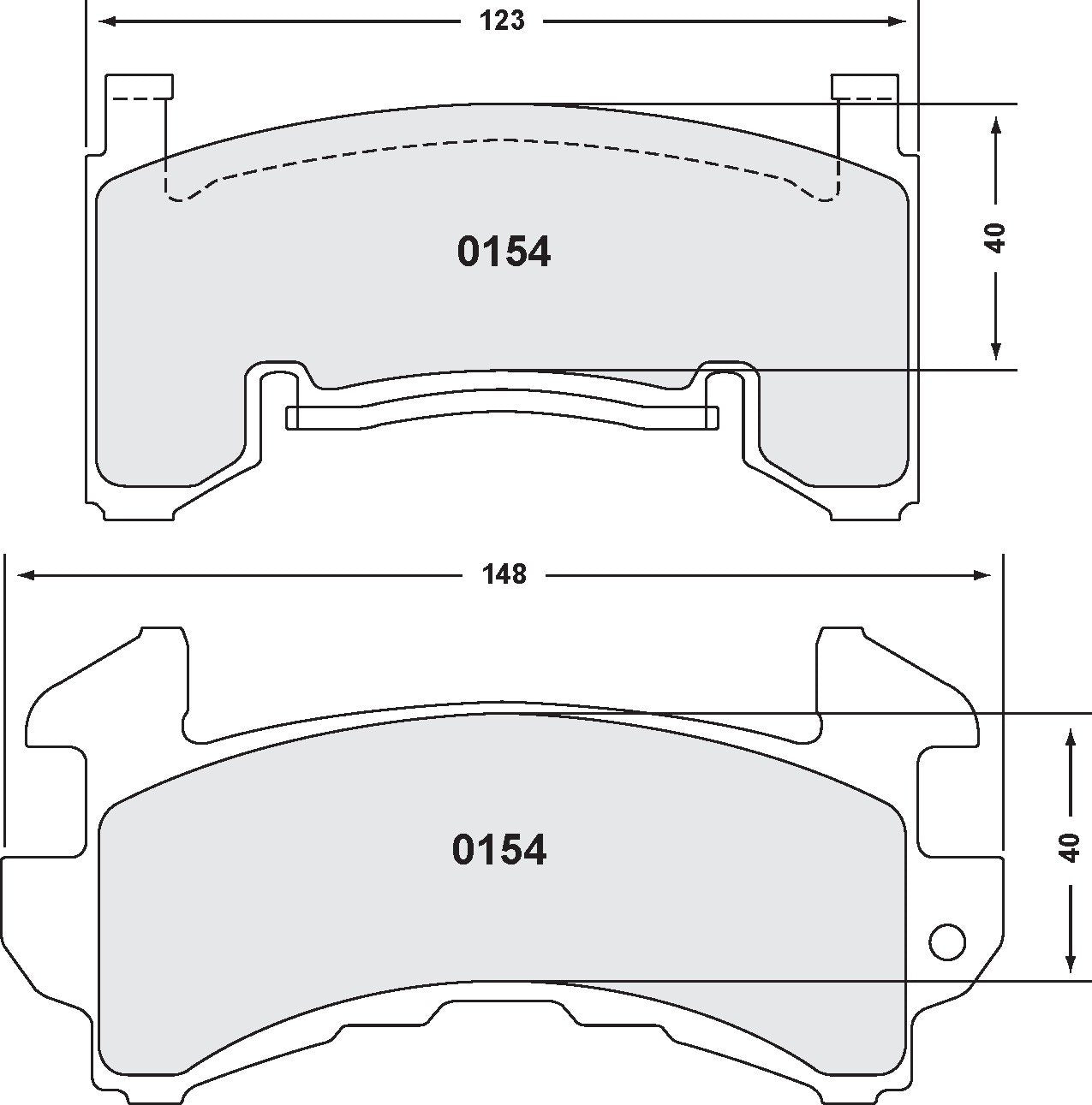 Performance Friction Disc Brake Pad Set 0154.20