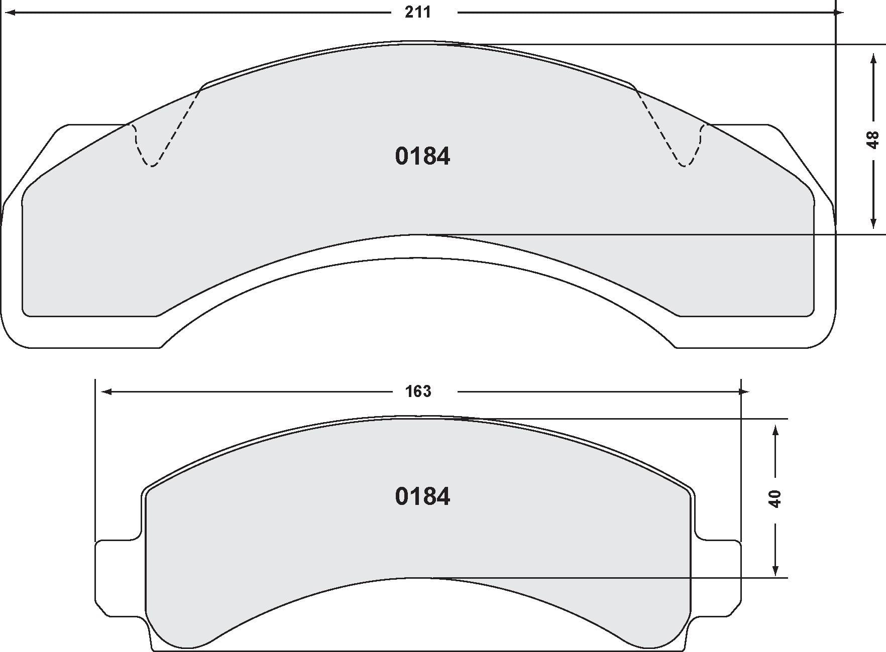 Performance Friction Disc Brake Pad Set 0184.10
