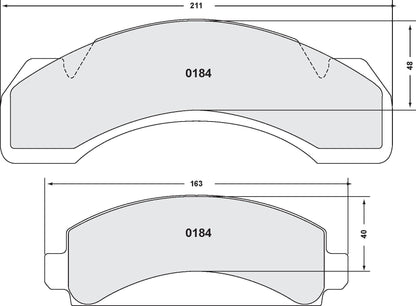 Performance Friction Disc Brake Pad Set 0184.10