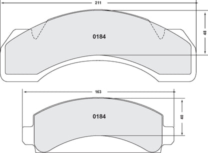 Performance Friction Disc Brake Pad Set 0184.20