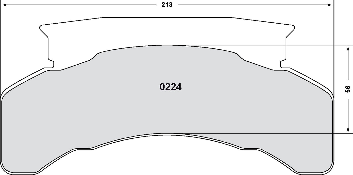Performance Friction Disc Brake Pad Set 0224.20