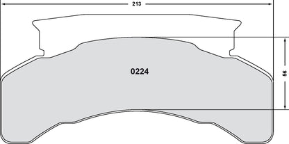 Performance Friction Disc Brake Pad Set 0224.20