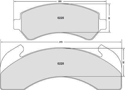 Performance Friction Disc Brake Pad Set 0225.10