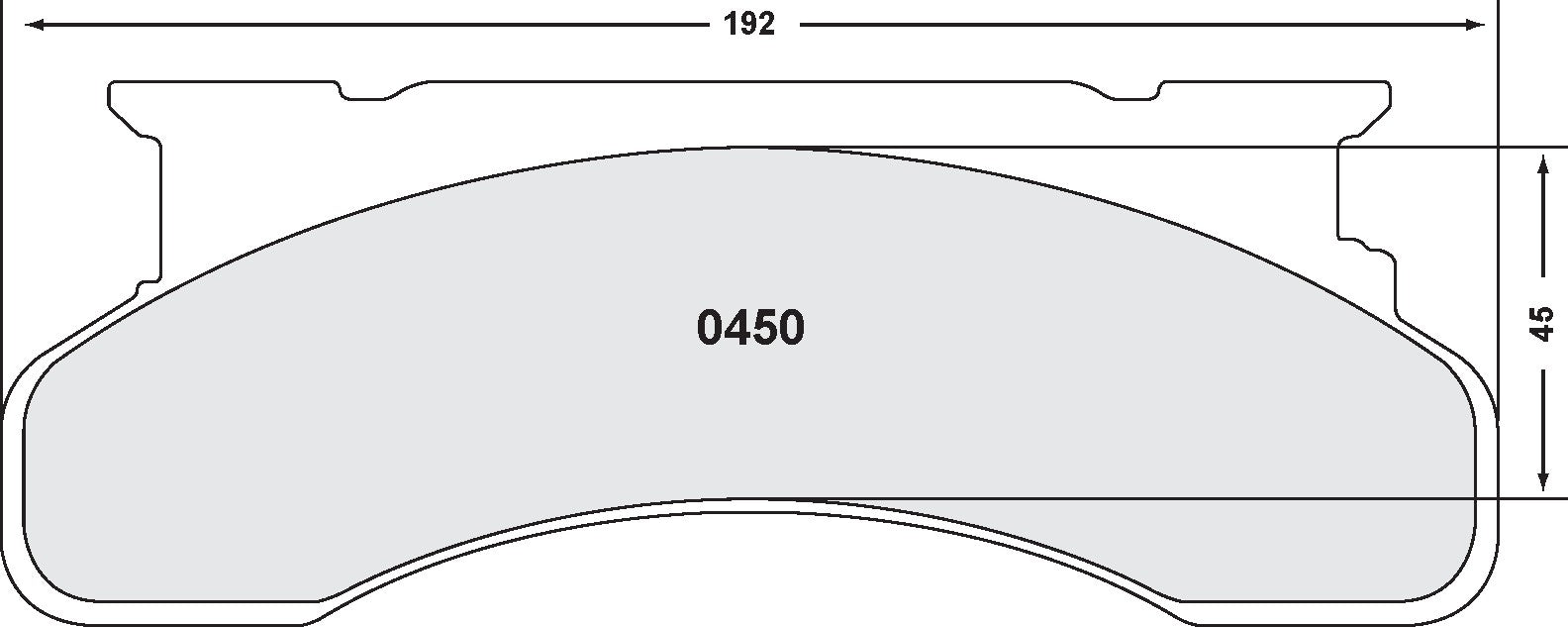 Performance Friction Disc Brake Pad Set 0450.20
