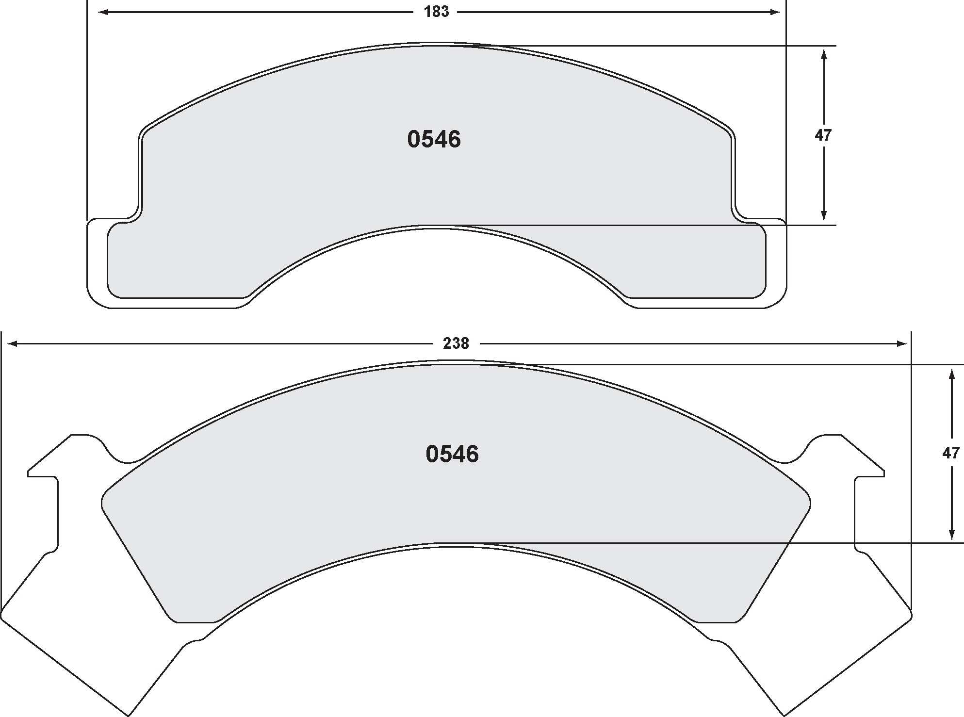 Performance Friction Disc Brake Pad Set 0546.20