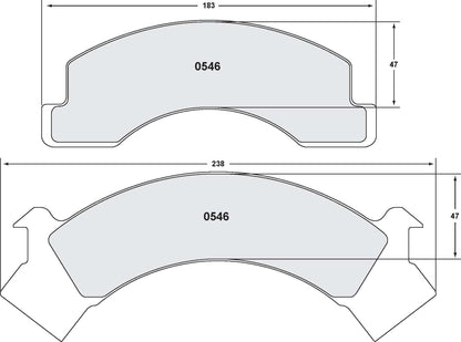 Performance Friction Disc Brake Pad Set 0546.20