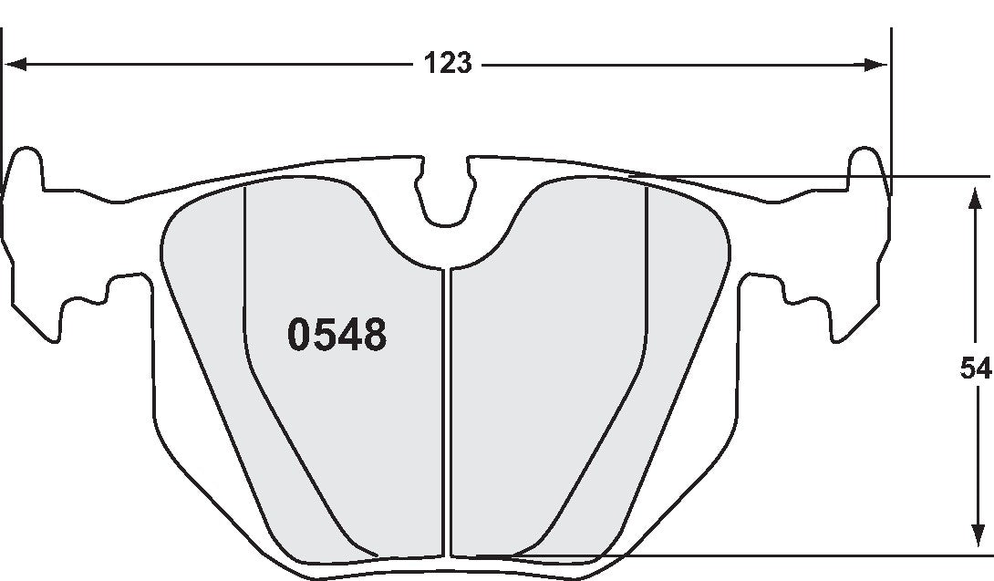 Performance Friction Disc Brake Pad Set 0548.11