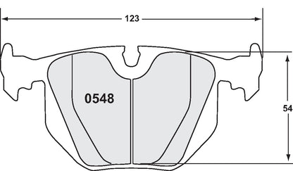 Performance Friction Disc Brake Pad Set 0548.11