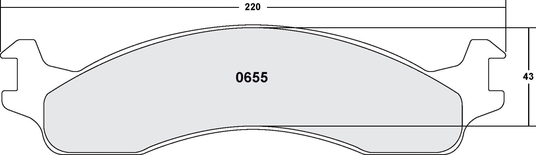 Performance Friction Disc Brake Pad Set 0655.12