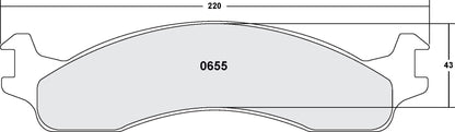 Performance Friction Disc Brake Pad Set 0655.12