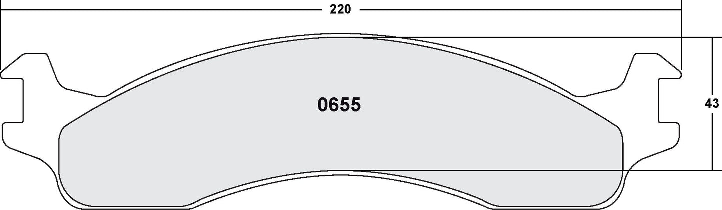 Performance Friction Disc Brake Pad Set 0655.20