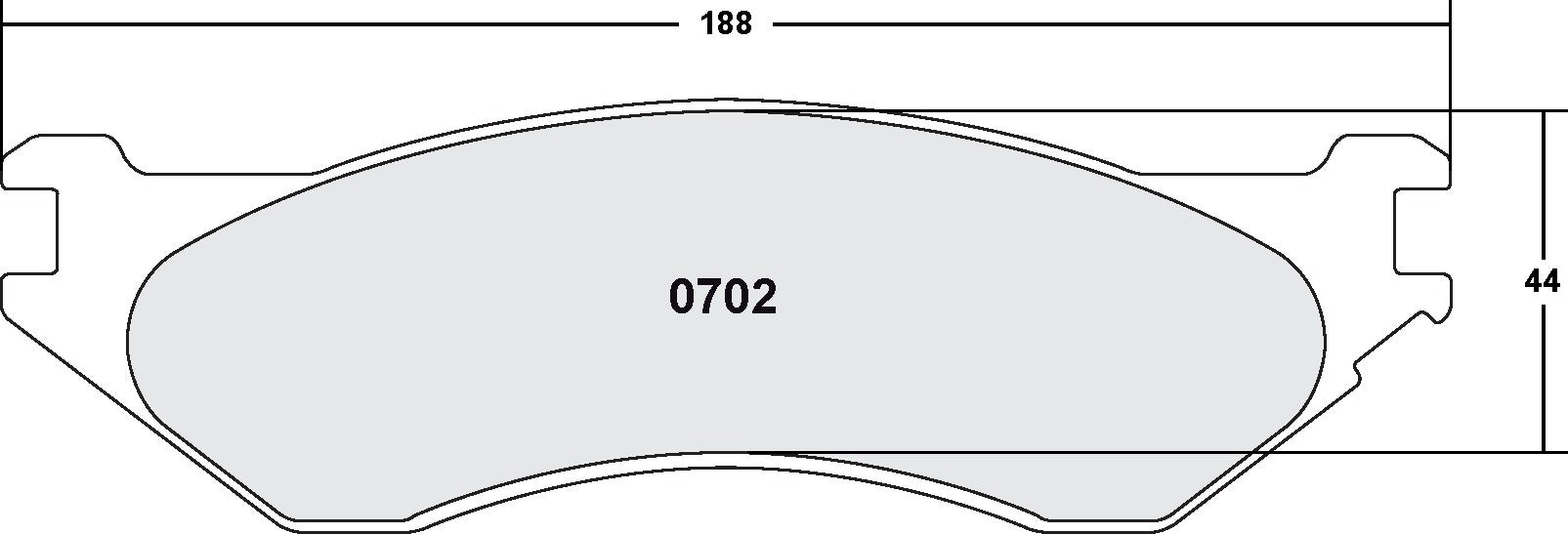 Performance Friction Disc Brake Pad Set 0702.20