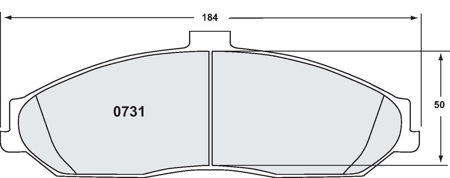 Performance Friction Disc Brake Pad Set 0731.20